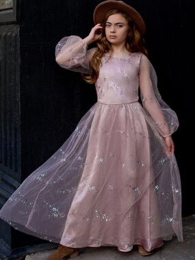 Joyfolie Sparkle Layla Dress Blush Tulle Pink Gala Party Wedding Fairy Whimsical